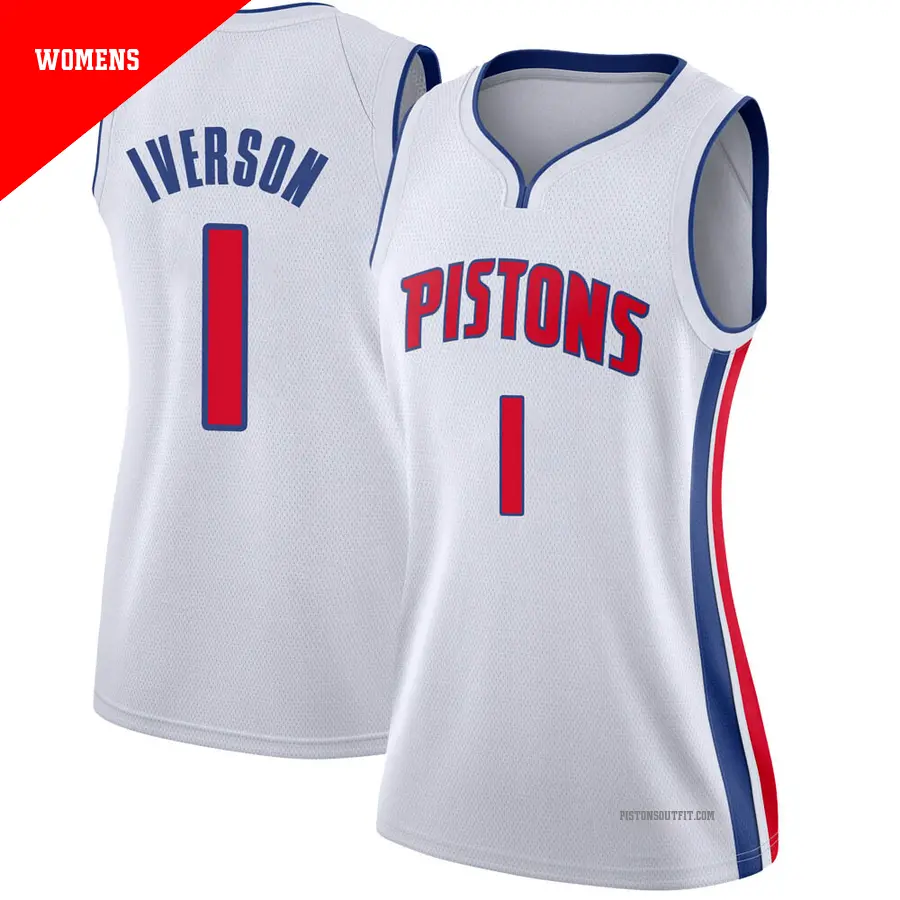 1 Men's Allen Iverson Detroit Pistons 2024/25 Swingman Tan